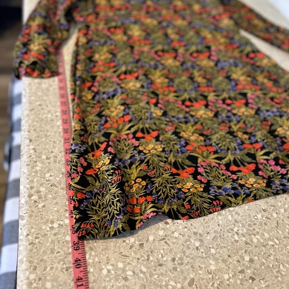 Old Navy Floral Multicolor Dress Bell Sleeve 1X - Picture 7 of 9